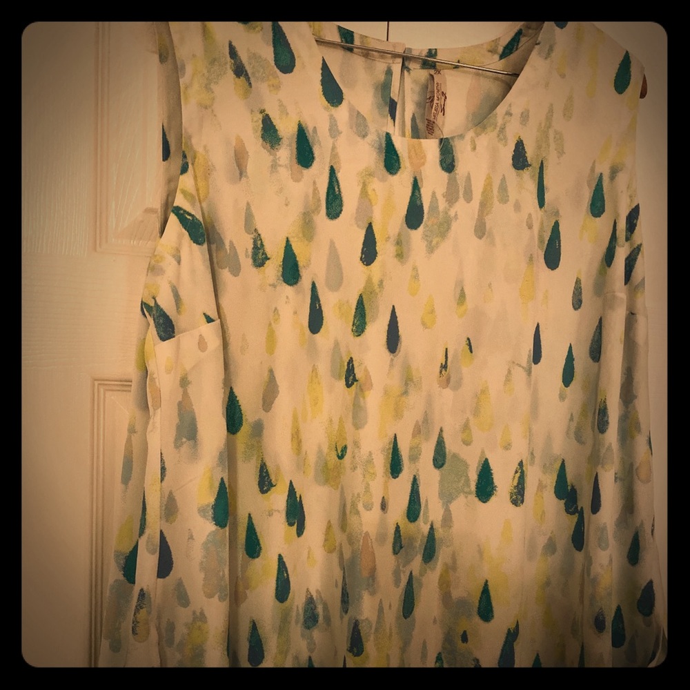 Melissa McCarthy Seven7 Tank stop raindrops 2X